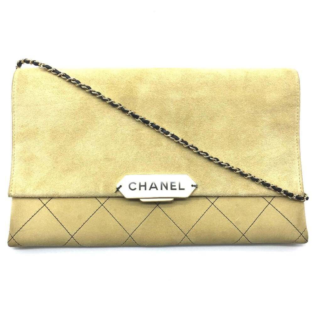 CHANEL Cream Shoulder Bag